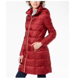 Michael Kors puffer coat with removable hood knee length size small